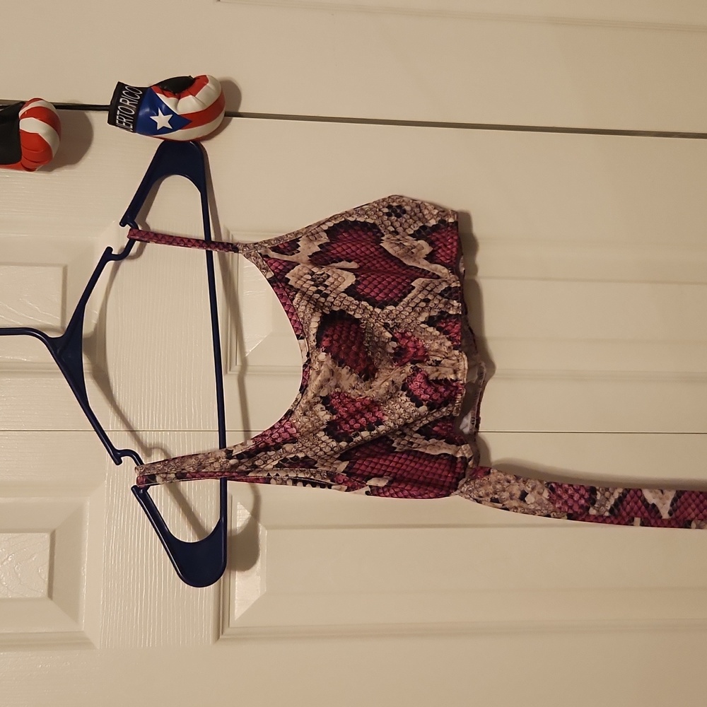 Y2k Python Printed Shorts Set - image 3